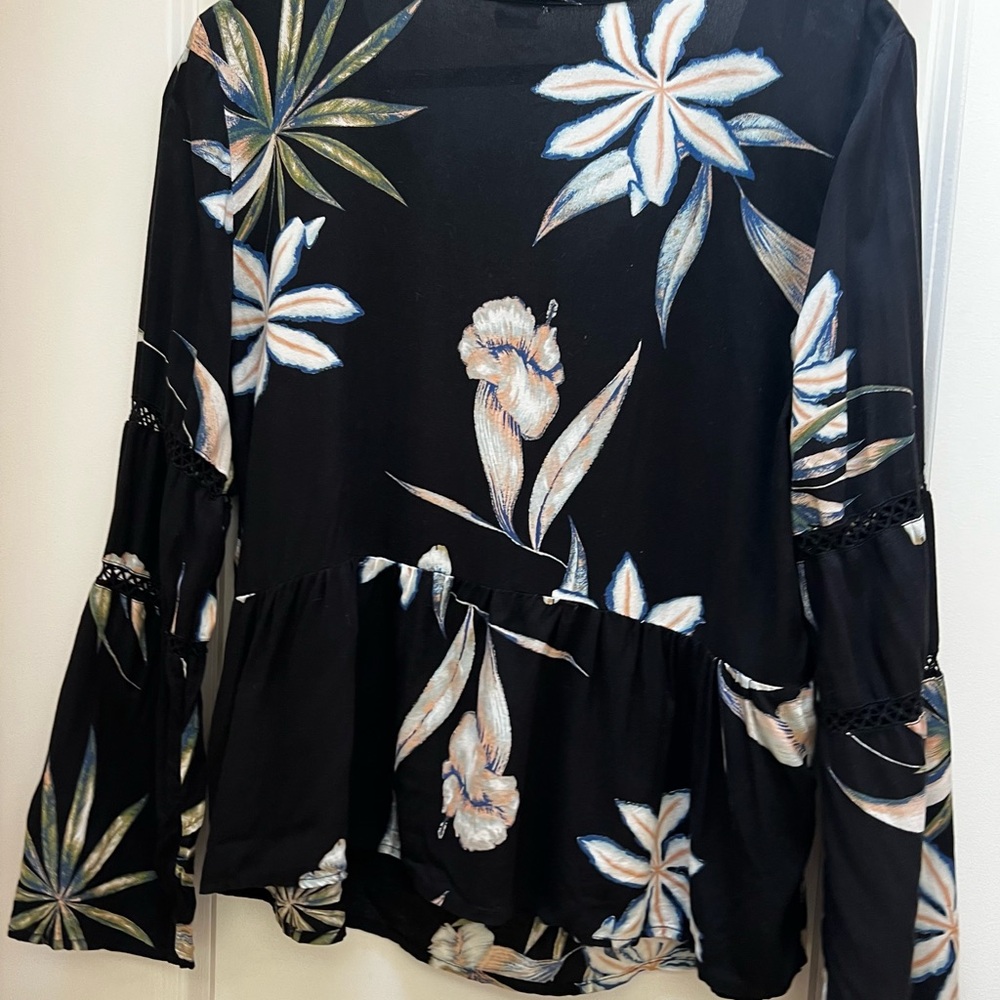 Roxy Floral Black Women's Top